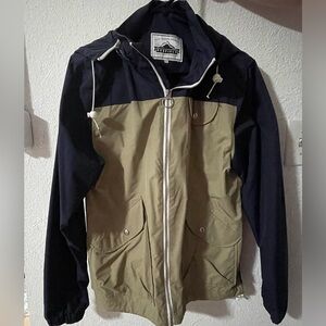 Penfield Blue and Tan Windbreaker Lightweight Sporty Design